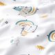 Baumwollstoff Cretonne Katzen mit Regenbogen-Schirmen – weiss,  thumbnail number 2