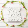 Baumwolljersey Blumen und Herzen – wollweiss | Reststück 60cm,  thumbnail number 6