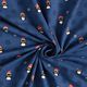 Baumwolljersey Pinguin mit Weihnachtsmütze – marineblau,  thumbnail number 3
