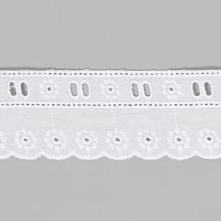 Feston - Englische Stickerei [40 mm] - weiss, 
