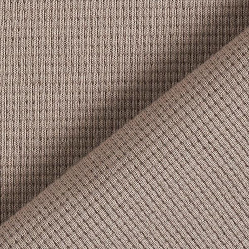 Mini Baumwoll-Waffeljersey Uni – taupe,  image number 4