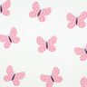 Sweatshirt angeraut große Schmetterlinge | Poppy Fabrics – elfenbein/rosa,  thumbnail number 1