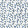 Baumwollpopeline Blümchenmeer – jeansblau/weiss,  thumbnail number 1
