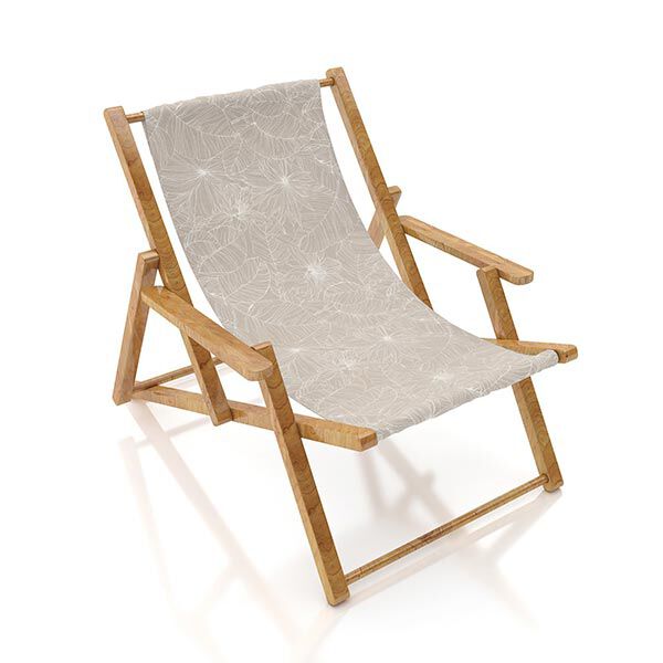 Outdoorstoff Canvas filigrane Blätter – beige, image number 9