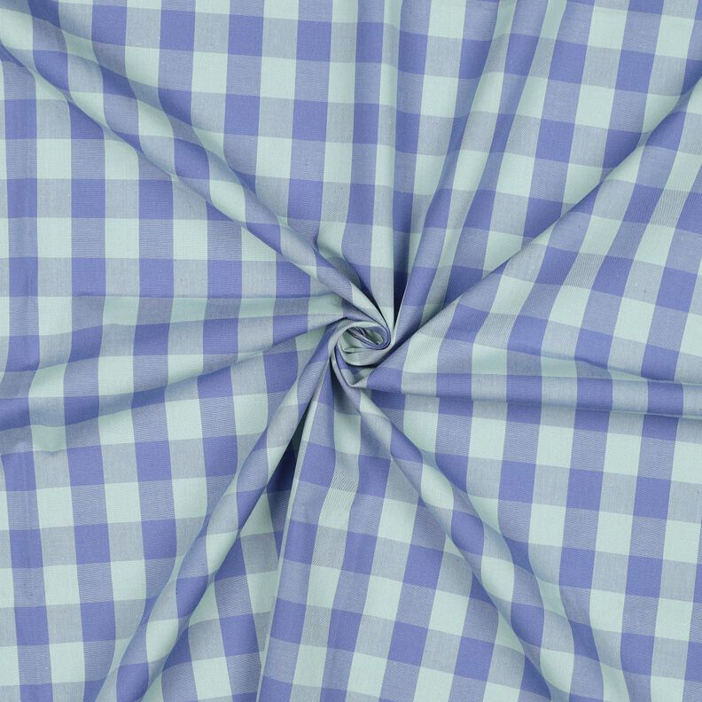 Baumwollpopeline Karo | Poppy Fabrics – hellmint/flieder,  image number 3