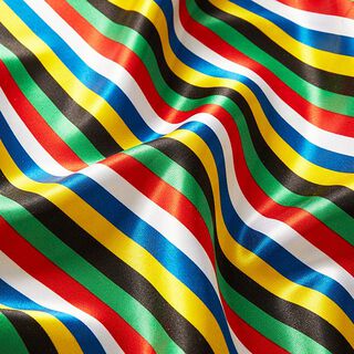 Polyestersatin bunte Streifen, 