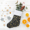 Baumwollstoff Popeline Schneekristalle – nachtblau/gold,  thumbnail number 6