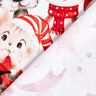 French Terry Sommersweat Tiere im Weihnachtskostüm Digitaldruck – weiss/chili,  thumbnail number 4