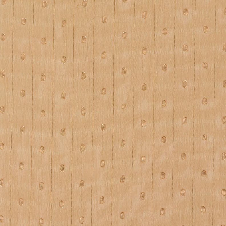 Chiffon Dobby Metallic Nadelstreifen – dunkelbeige/silber metallic,  image number 1