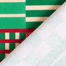 Dekostoff Halbpanama moderne Formen – wacholdergrün/dunkelrot,  thumbnail number 4
