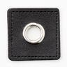 Ösenpatch [30 x 30 mm] – schwarz/silber metallic,  thumbnail number 1