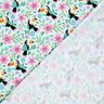 Baumwolljersey Tukane im Blumen-Dschungel – babyblau/orange,  thumbnail number 4