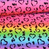 Baumwolljersey Leo Hearts Rainbow | Glitzerpüppi – schwarz/Farbmix,  thumbnail number 2