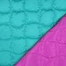 Steppstoff wellige Quadrate – aquablau/purpur,  thumbnail number 4