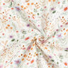 Musselin/ Doppel-Krinkel Gewebe bunte Blumenwiese Digitaldruck – wollweiss,  thumbnail number 3