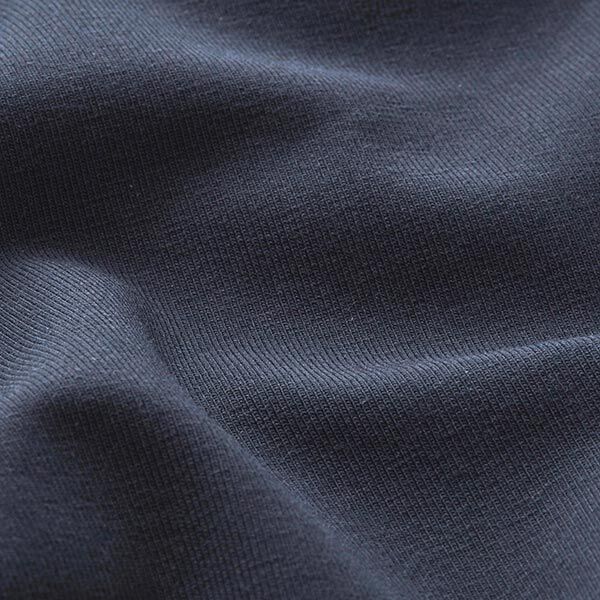 Baumwolljersey Medium Uni – nachtblau | Reststück 100cm