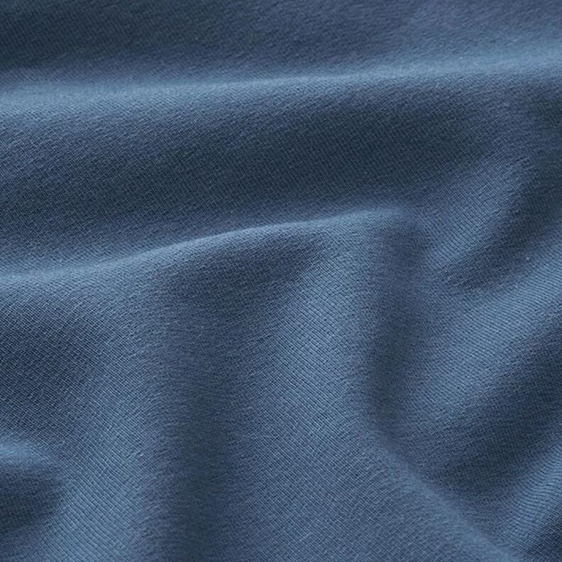 Leichter Baumwollsweat Uni – jeansblau,  image number 4