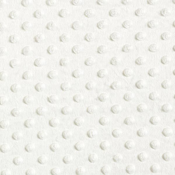 Kuschelfleece geprägte Punkte – wollweiss,  image number 1