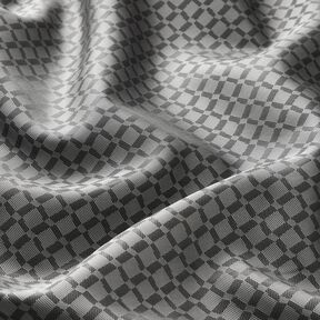 Futterstoff Jacquard Rauten – grau, 