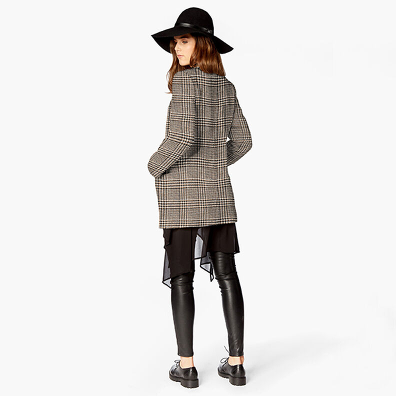 Mantelstoff Glencheck – anthrazit/beige, image number 5