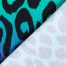 French Terry Sommersweat Farbverlauf Leopard Digitaldruck – blaulila/türkis,  thumbnail number 4