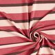 Feinstrick Viskose mit Lurex Retrostreifen – rosé/rot,  thumbnail number 3