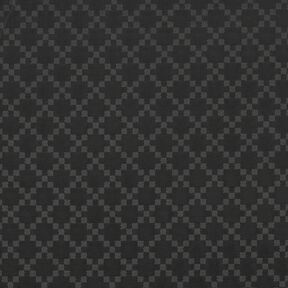 Futterstoff Jacquard Rauten – schwarz, 