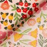 Beschichtete Baumwolle Blumenwiese – hellbeige/pink,  thumbnail number 5