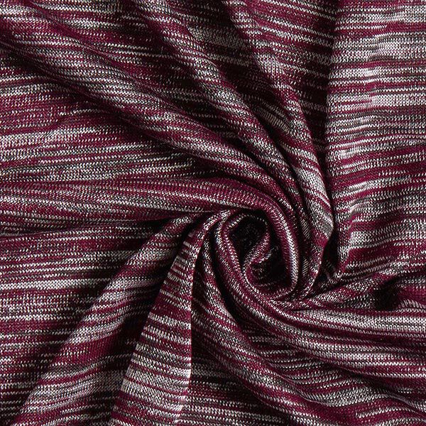 Feinstrick Melange – bordeauxrot, image number 3