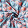 Baumwollpopeline Glanz-Herzen Digitaldruck – hellblau,  thumbnail number 3