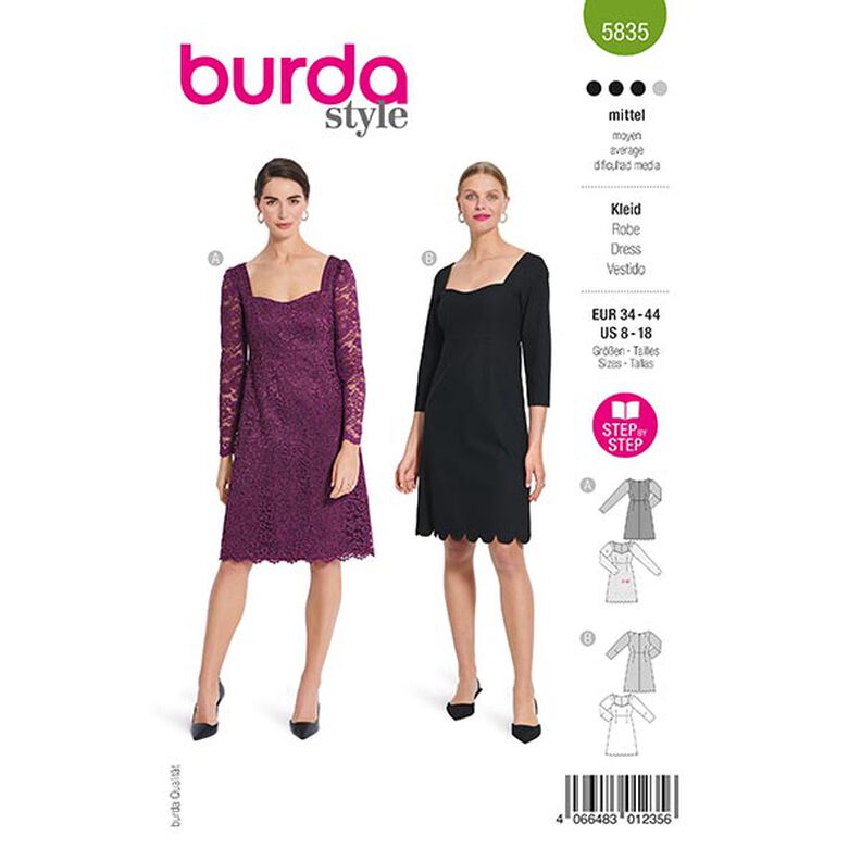 Kleid | Burda 5835 | 34-44,  image number 1