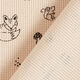 Waffeljersey Waldtiere – natur/schwarz,  thumbnail number 4