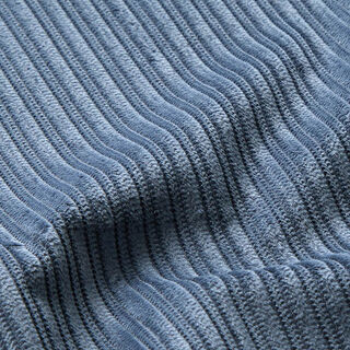 Fancy Cord breit und schmal – jeansblau, 
