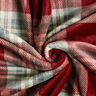 Kuschelfleece Karo – karminrot/hellgrau,  thumbnail number 3