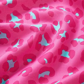 Baumwoll Voile Leo, pink &ndash; intensiv pink/eukalyptus, 