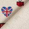 Dekostoff Halbpanama London – natur/rot,  thumbnail number 4