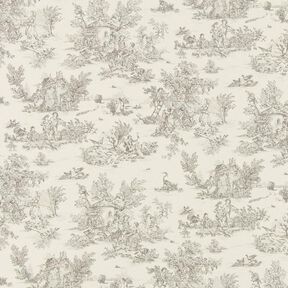 Baumwollstoff kleine Pastorale 280 cm – grau, 