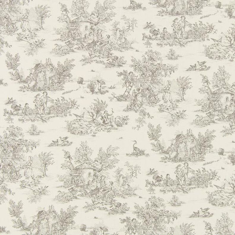 Baumwollstoff kleine Pastorale 280 cm – grau,  image number 1
