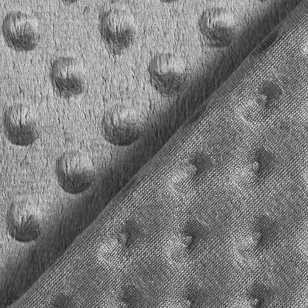Kuschelfleece geprägte Punkte – grau,  image number 4
