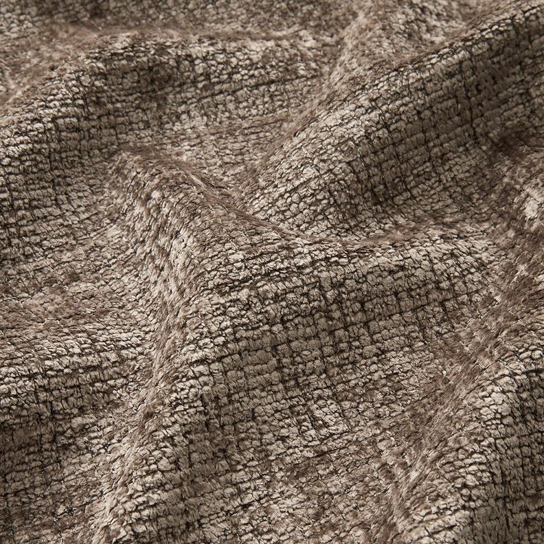 Polsterstoff Chenille Uni – taupe,  image number 2