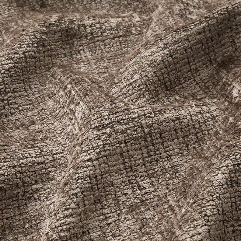 Polsterstoff Chenille Uni – taupe, image number 2