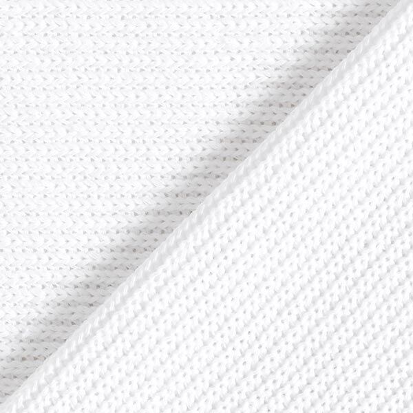 Rippenstrick Baumwollmix Uni – weiss, image number 3
