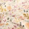 Musselin/ Doppel-Krinkel Gewebe Aquarell Blumenwiese Digitaldruck – creme,  thumbnail number 2