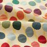Dekostoff Gobelin Wellenpunkte – hellbeige/blau,  thumbnail number 2