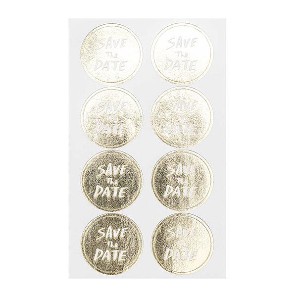Sticker Save The Date| Rico Design – weiss/gold, image number 2