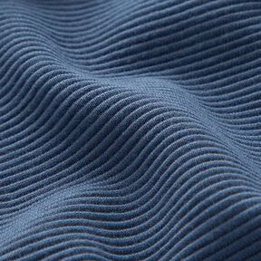 Ottoman-Rippenjersey Uni – jeansblau, 