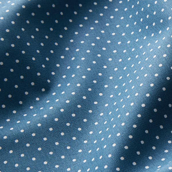 Beschichtete Baumwolle kleine Punkte – jeansblau,  image number 3