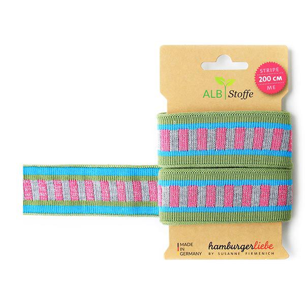 GOTS Bio Jacquardband STRIPE ME ICON [200 cm | 3,5 cm] | Albstoffe | Hamburger Liebe,  image number 1