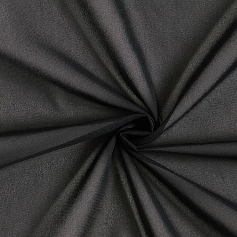 Polyester Chiffon Uni – schwarz,  image number 1