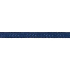 Elastisches Einfassband Spitze [12 mm] – marineblau, 